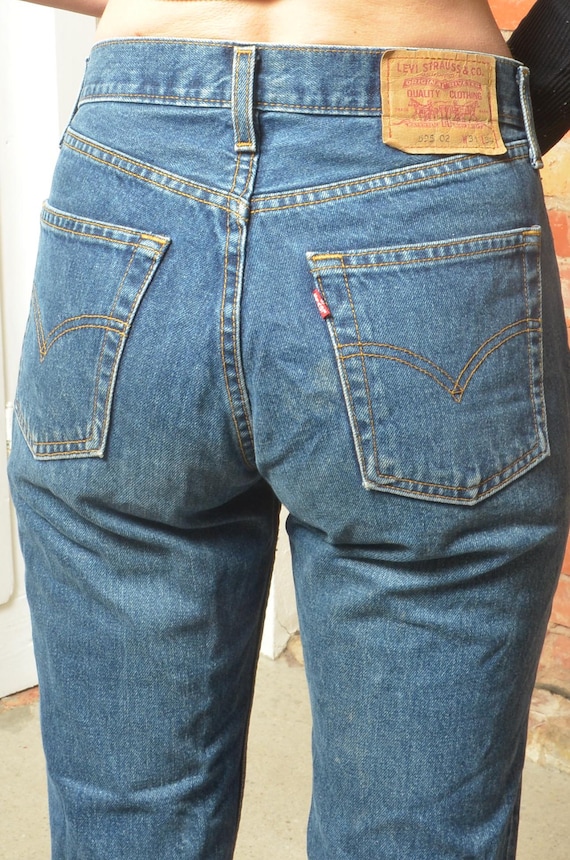Vintage Levi's 595 Jeans W31 L34 Blue Denim Straight Leg 90s Levi