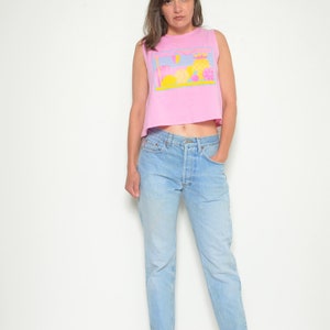 90s Acid Wash Jeans / Vintage 1990s High Waist Regular Fit Denim Pants