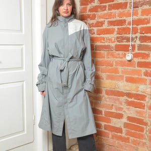 Vintage 80s BMW Style Trench Coat - Size Large