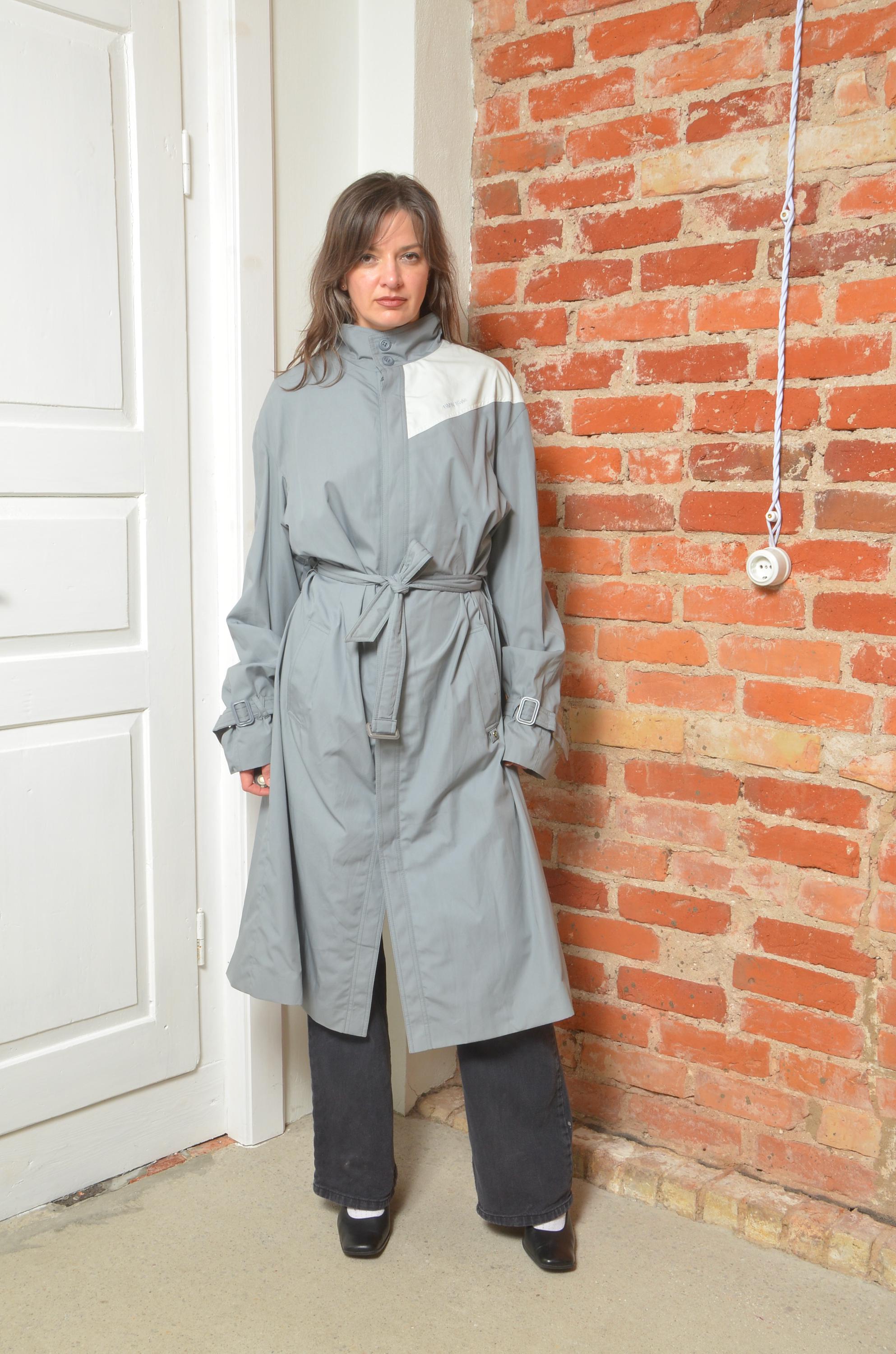 Vintage 80s BMW Style Trench Coat - Size Large - Etsy