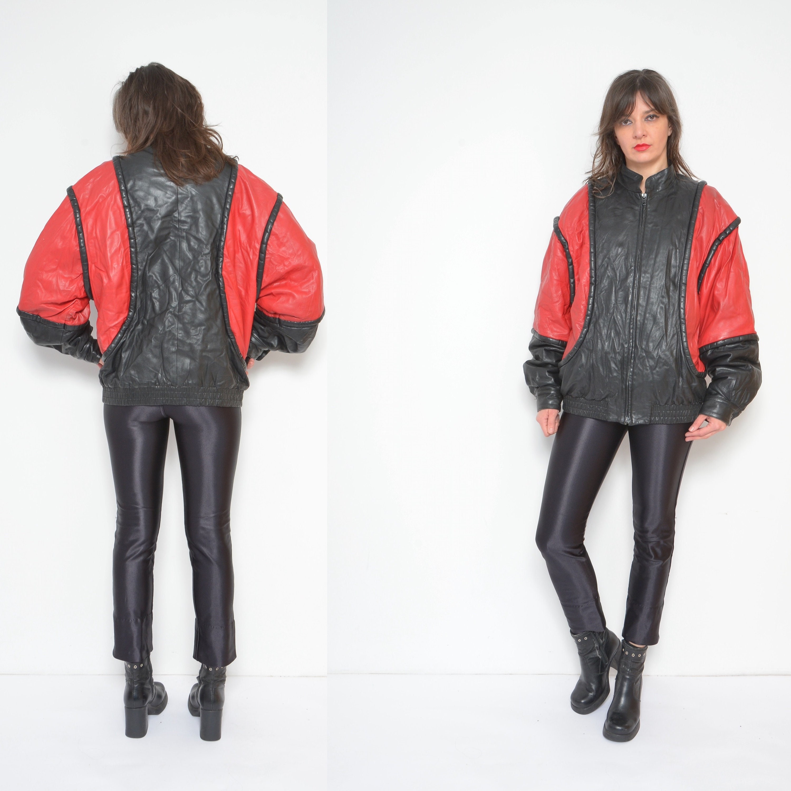 Vintage 80s Crocodile Print Leather Jacket – Not Too Sweet