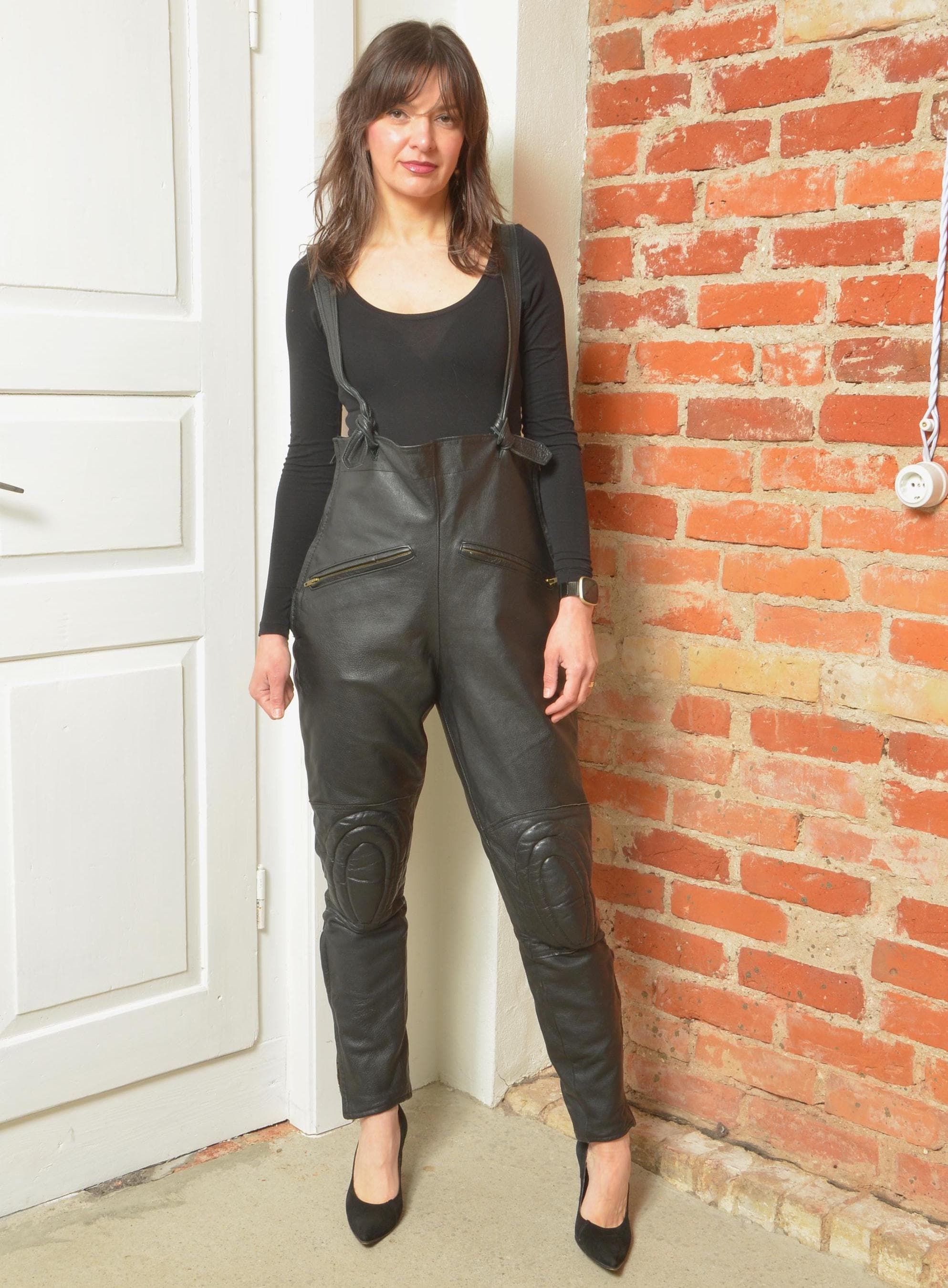 ジャケット・アウター 90s 00s vintage leather switch coverall 90s Leather Overalls - Etsy