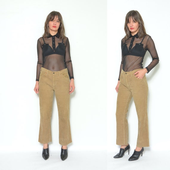 Levi's Corduroy Pants / Vintage 80s Straight Leg Light Brown