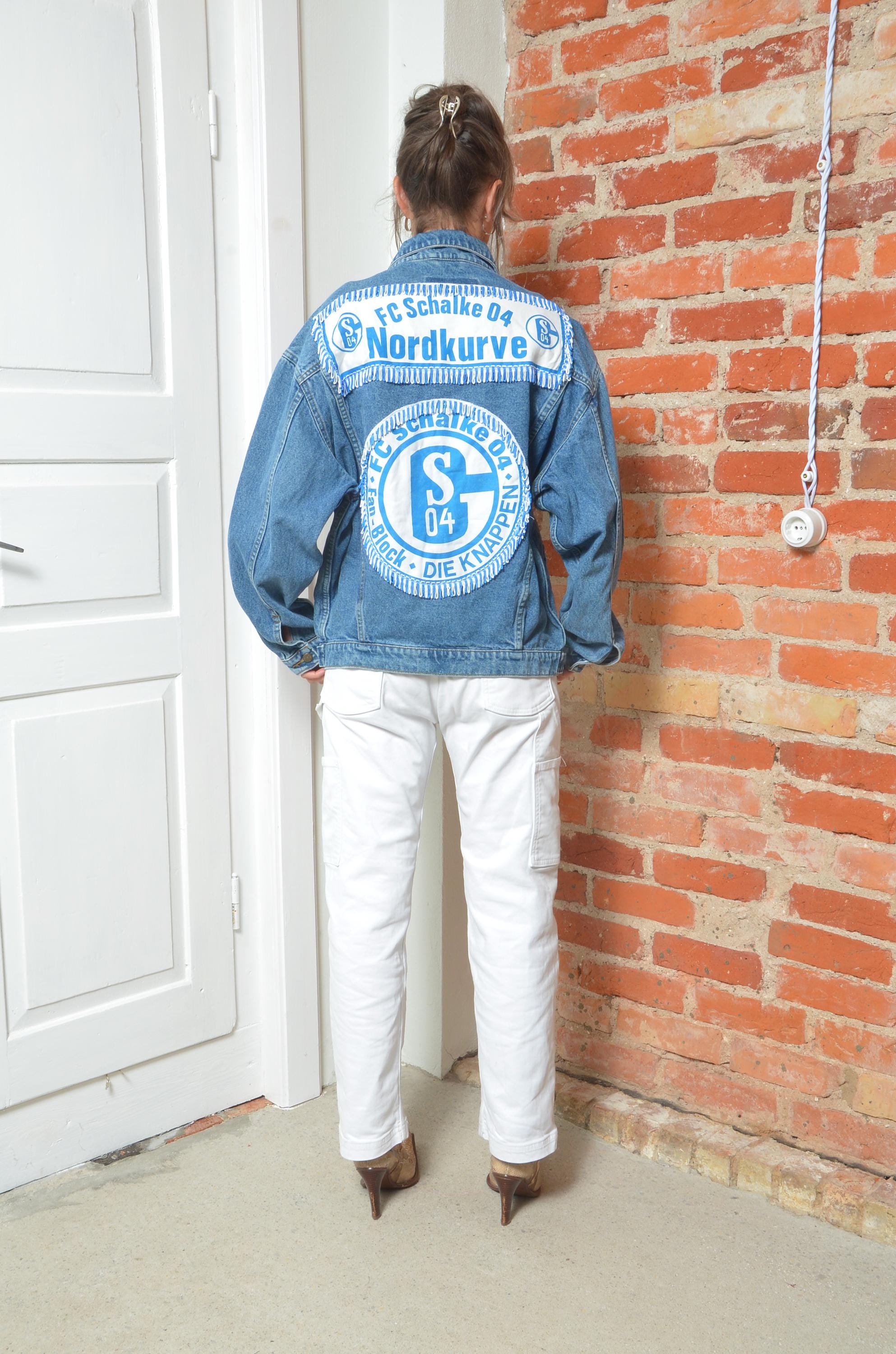 Vintage FC Schalke 04 Denim Jacket – German Football Fan Club Jean