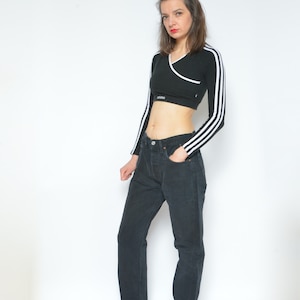 Levi's Black Denim Jeans / Vintage 90's Levi's 501 Boyfriends Jeans / Denim Trousers - Size 32/30