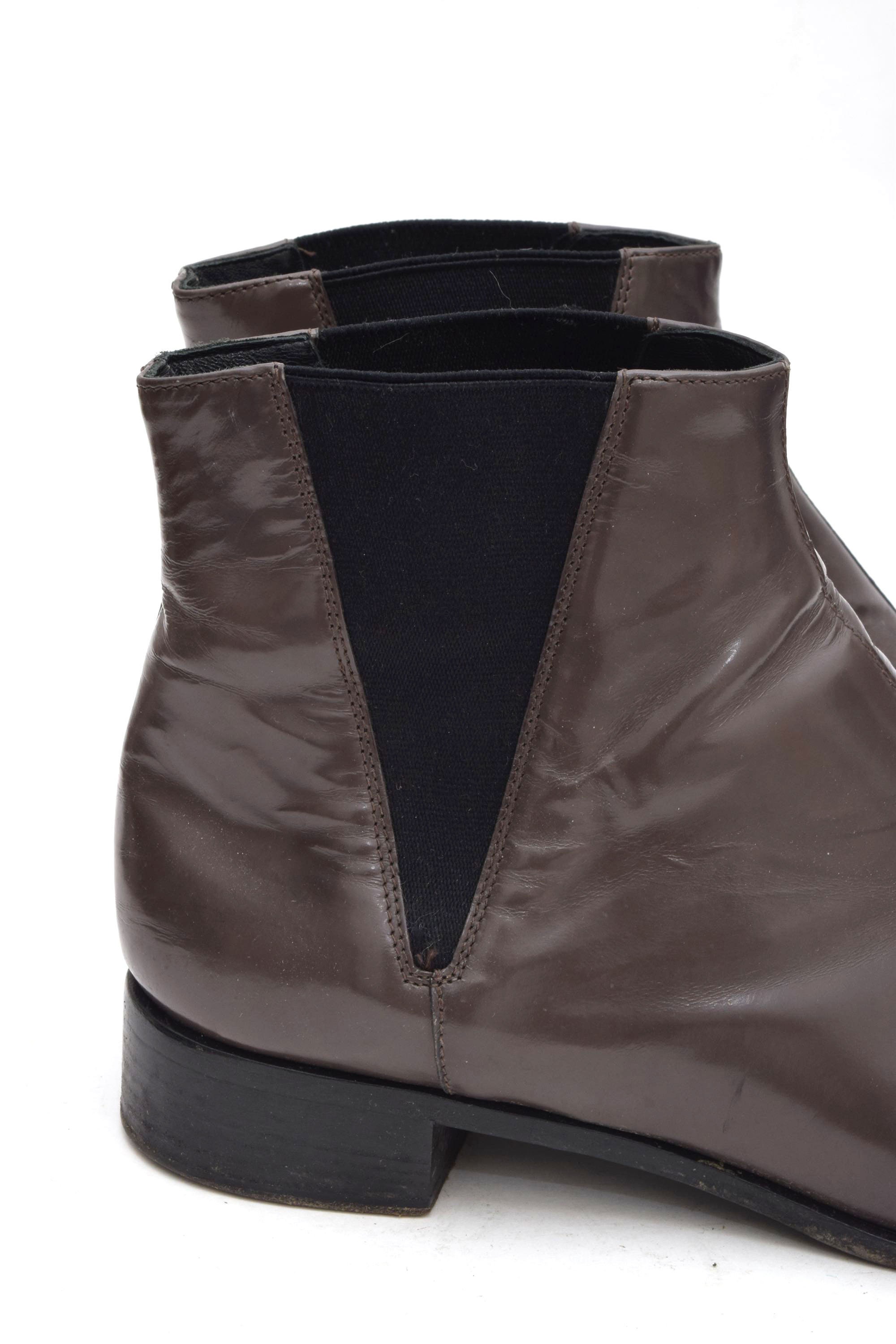 VINTAGE Prada 6 LEATHER Chelsea BOOTS Prada Vintage Leather Chelsea Boots - Black Boots, Shoes  main image 2
