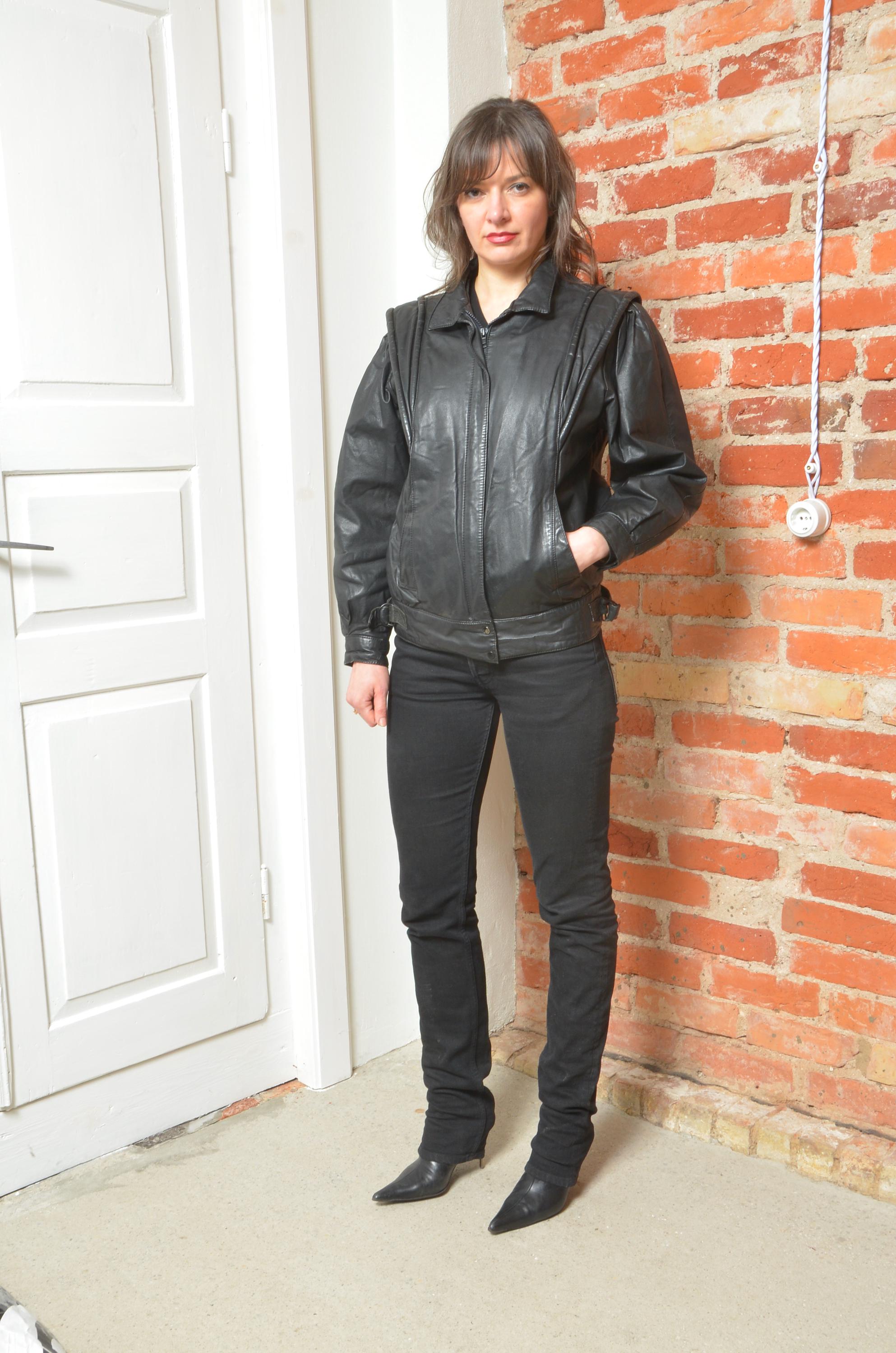 ジャケット・アウター 70~80s short real leather tracker jacket ジャケット・アウター 70~80s short real leather tracker
