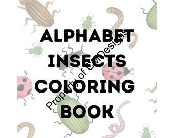 Alphabet Insects Coloring Book