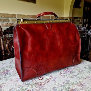 Leather Doctor Bag, women Medical bag,Men's Large Medical Bag,Leather Medical Bag, Large Doctors Bag, Top Handle Bag, Gift for Him