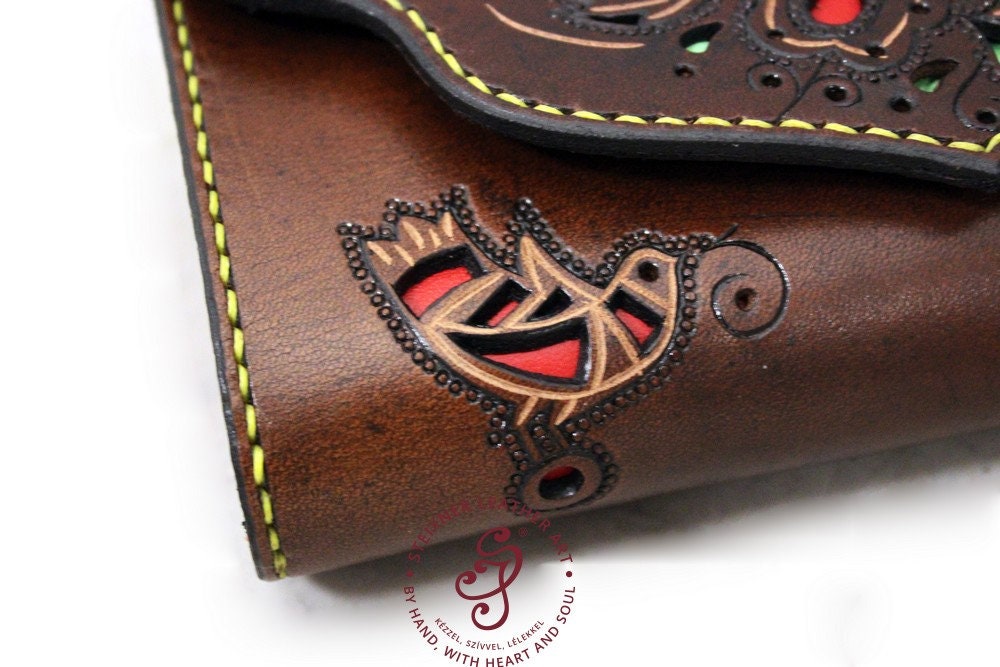 Hand Carved Leather Wallet, Personalized Pouch, Full Grain Leather Wallet, Hungarian Folk Art, Artisan Wallet, Hand Tooled Leather Pouch - Etsy Hand Carved Leather Wallet, Personalized Pouch, Full Grain Leather Wallet, Hungarian Folk Art, Artisan Wallet, Hand Tooled Leather Pouch - Etsy