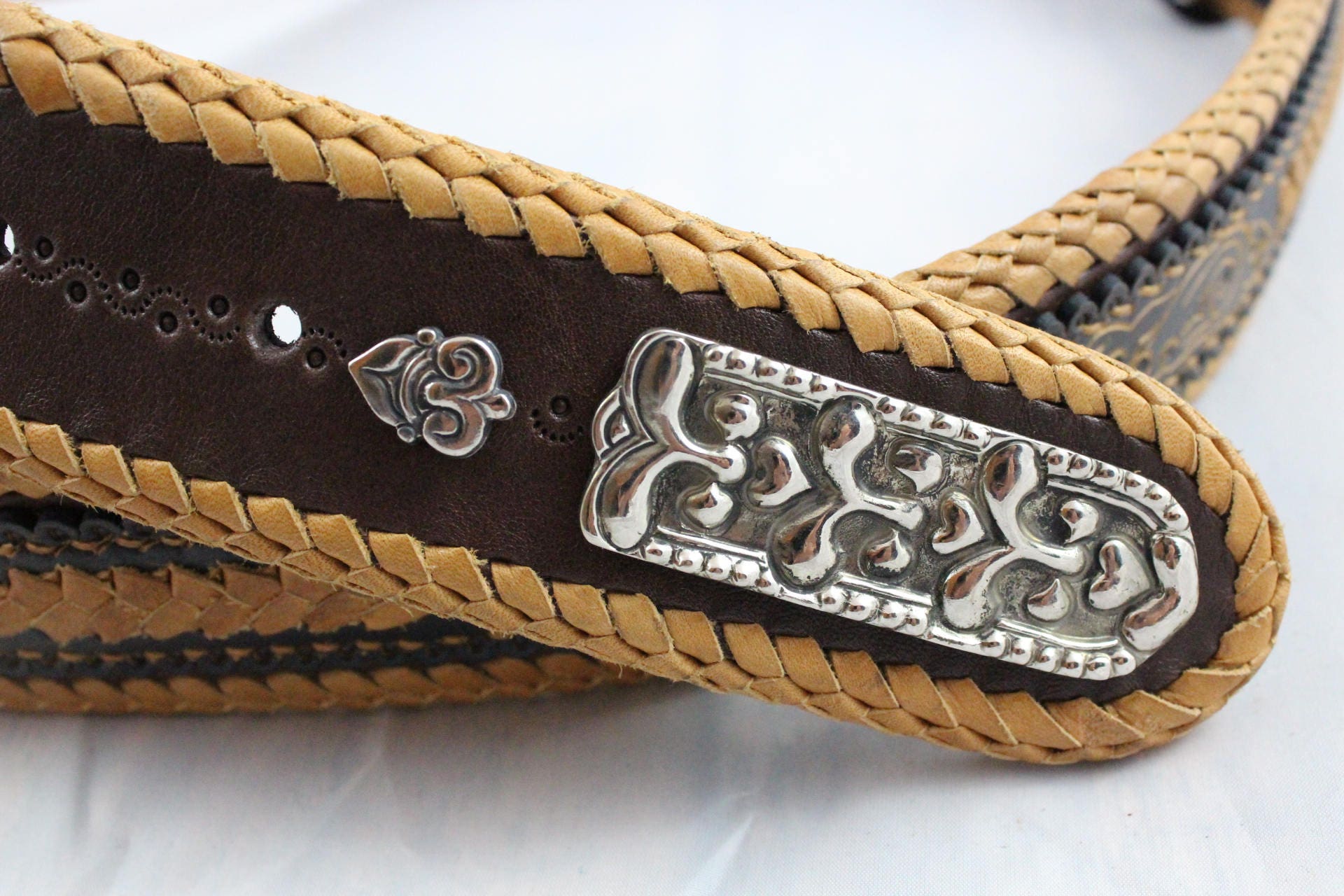 Hand Stitched Leather Belt, Full Grain Leather Belt, Engraved Belt
