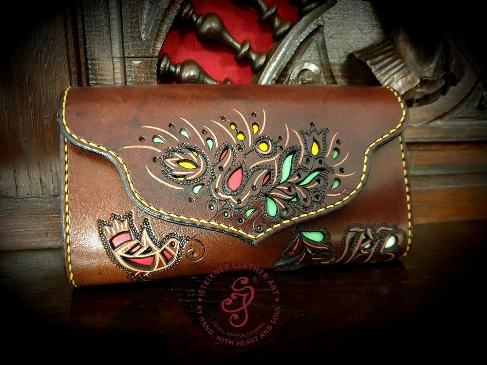 Hand Carved Leather Wallet, Personalized Pouch, Full Grain Leather Wallet, Hungarian Folk Art, Artisan Wallet, Hand Tooled Leather Pouch - Etsy Hand Carved Leather Wallet, Personalized Pouch, Full Grain Leather Wallet, Hungarian Folk Art, Artisan Wallet, Hand Tooled Leather Pouch - Etsy