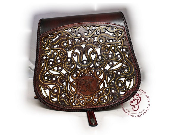 Juan Antonio Tooled Leather Handbag with Ivory Inlay – Western Passion