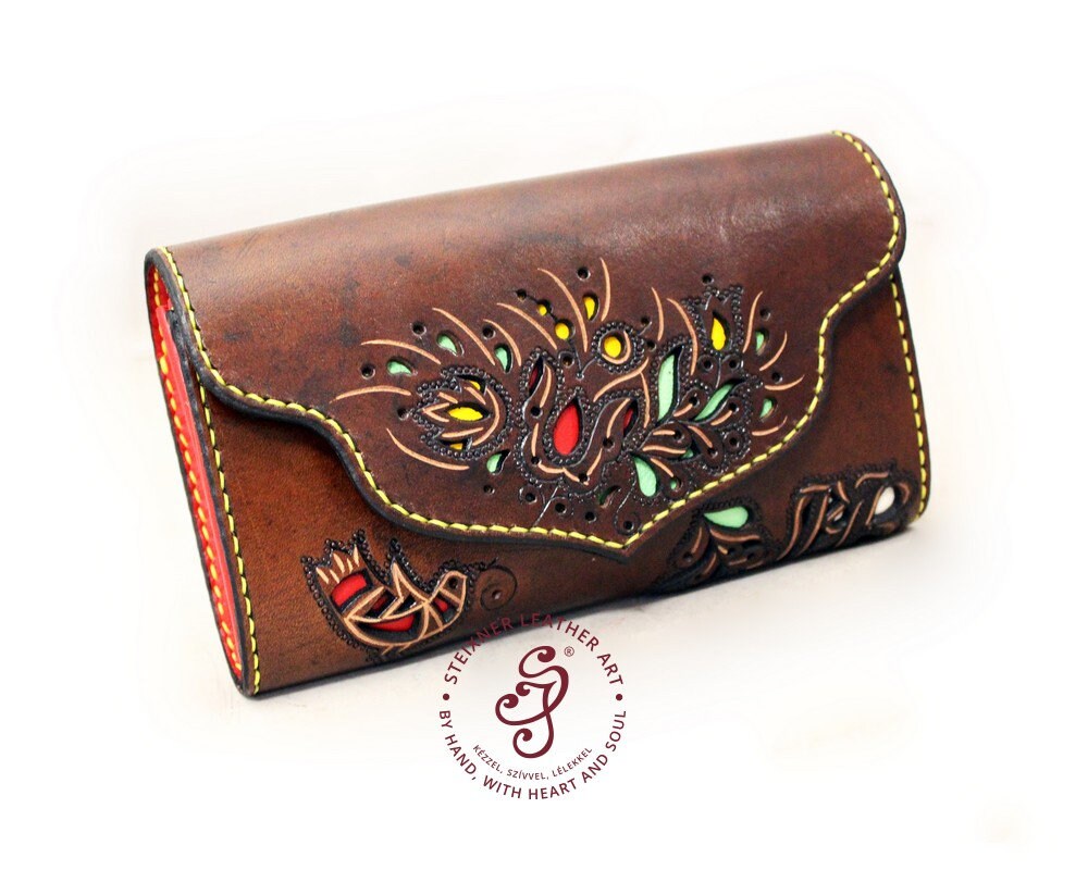 Hand Carved Leather Wallet, Personalized Pouch, Full Grain Leather Wallet, Hungarian Folk Art, Artisan Wallet, Hand Tooled Leather Pouch - Etsy Hand Carved Leather Wallet, Personalized Pouch, Full Grain Leather Wallet, Hungarian Folk Art, Artisan Wallet, Hand Tooled Leather Pouch - Etsy