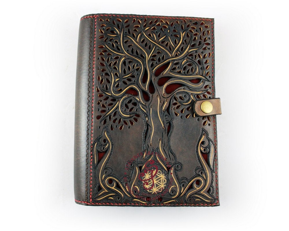 Tree of Life Notebook A5 Celtic Leather Diary Organizer Journal Cover ...