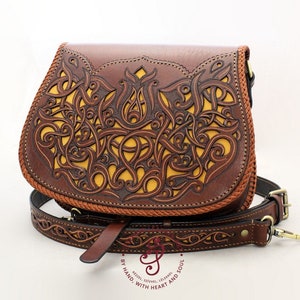 Fame Intricate Cutout Motif Leather Shoulder Bag main image 0