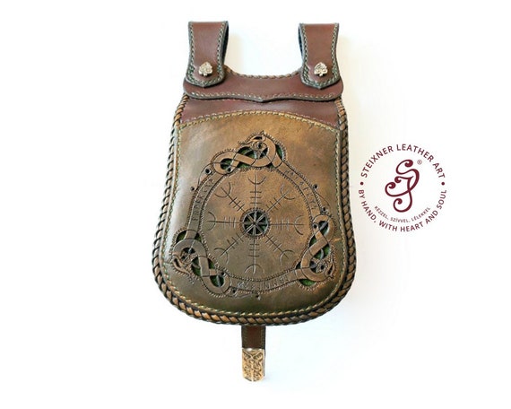 Tooled Leather Sporran Snake Fanny Pack Medieval Leather BELT POUCH Bag Historically Inspired Carving Reenactment Viking LARP Waist Bag Etsy Ireland