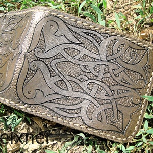 Csongor - Cartera de cuero personalizada, Monedero de cuero, Estuche de cuero para billetes, Regalo para ella, Regalo para él, Monedero de cuero hecho a mano