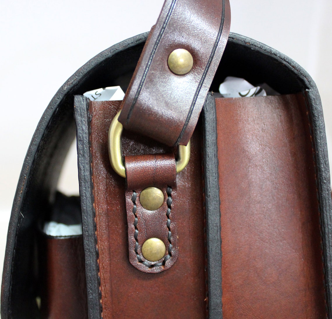 Genuine Leather Carrying Crossbody Bag