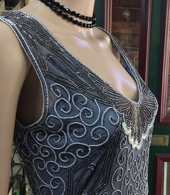 1920’s Silver Flapper Dress/Silver Flapper Dress