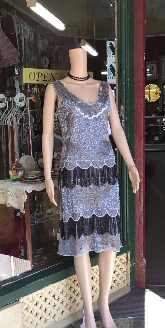 1920’s Silver Flapper Dress/Silver Flapper Dress - image 8