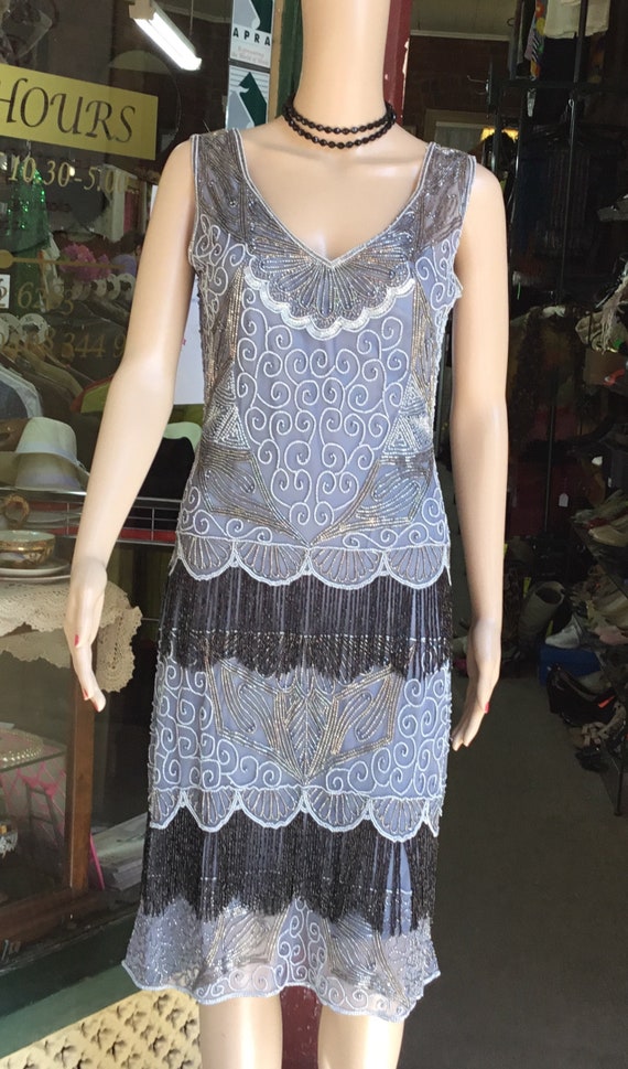 1920’s Silver Flapper Dress/Silver Flapper Dress - image 10