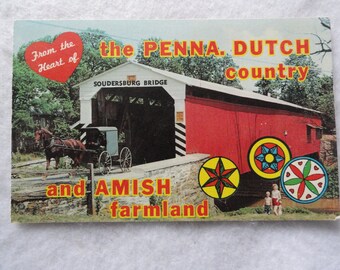 Items Similar To Vintage Souvenir Pennsylvania Dutch Country Amish