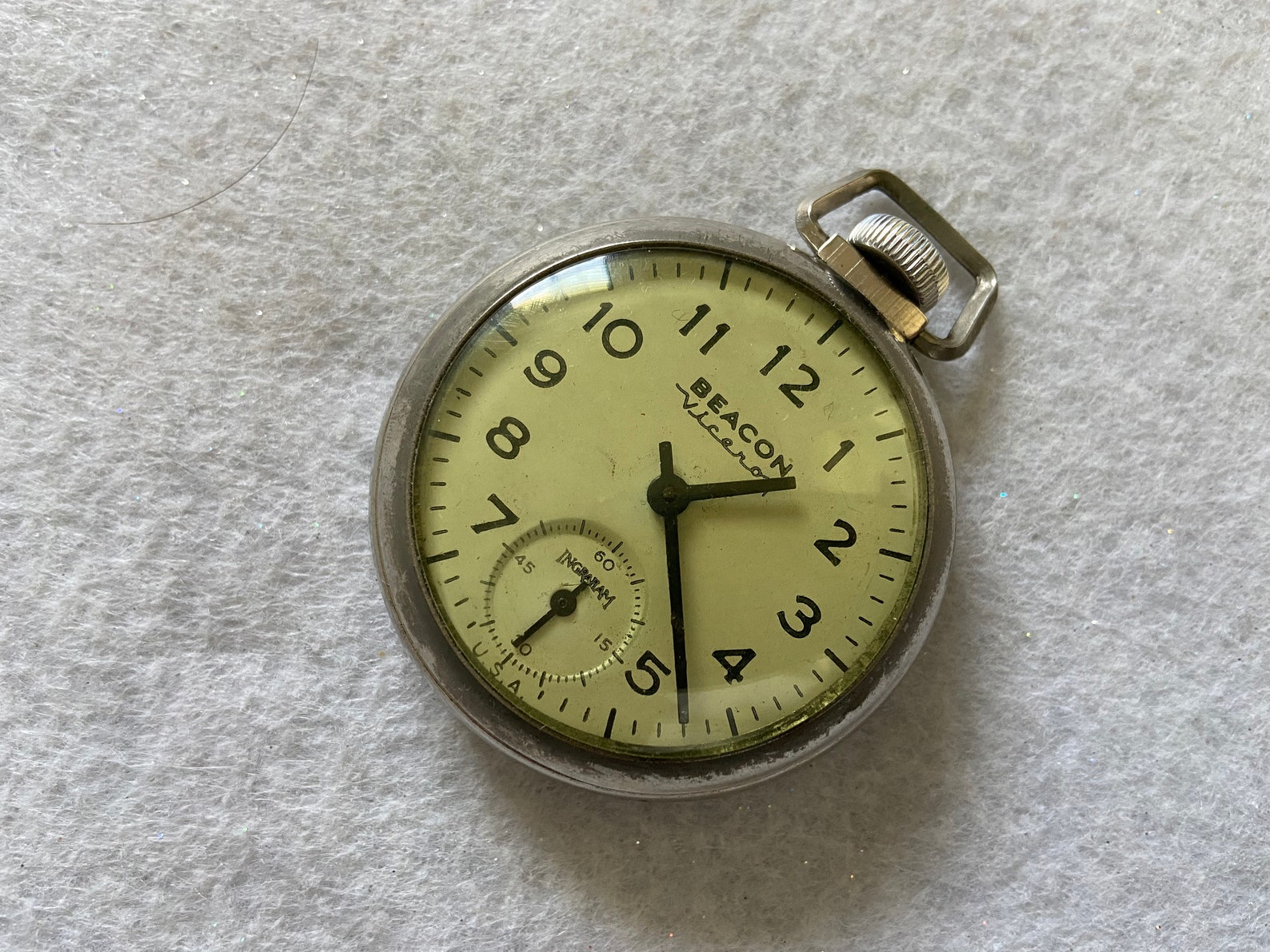 Ingraham Beacon Viceroy Mechanical Wind Up Vintage Pocket Etsy