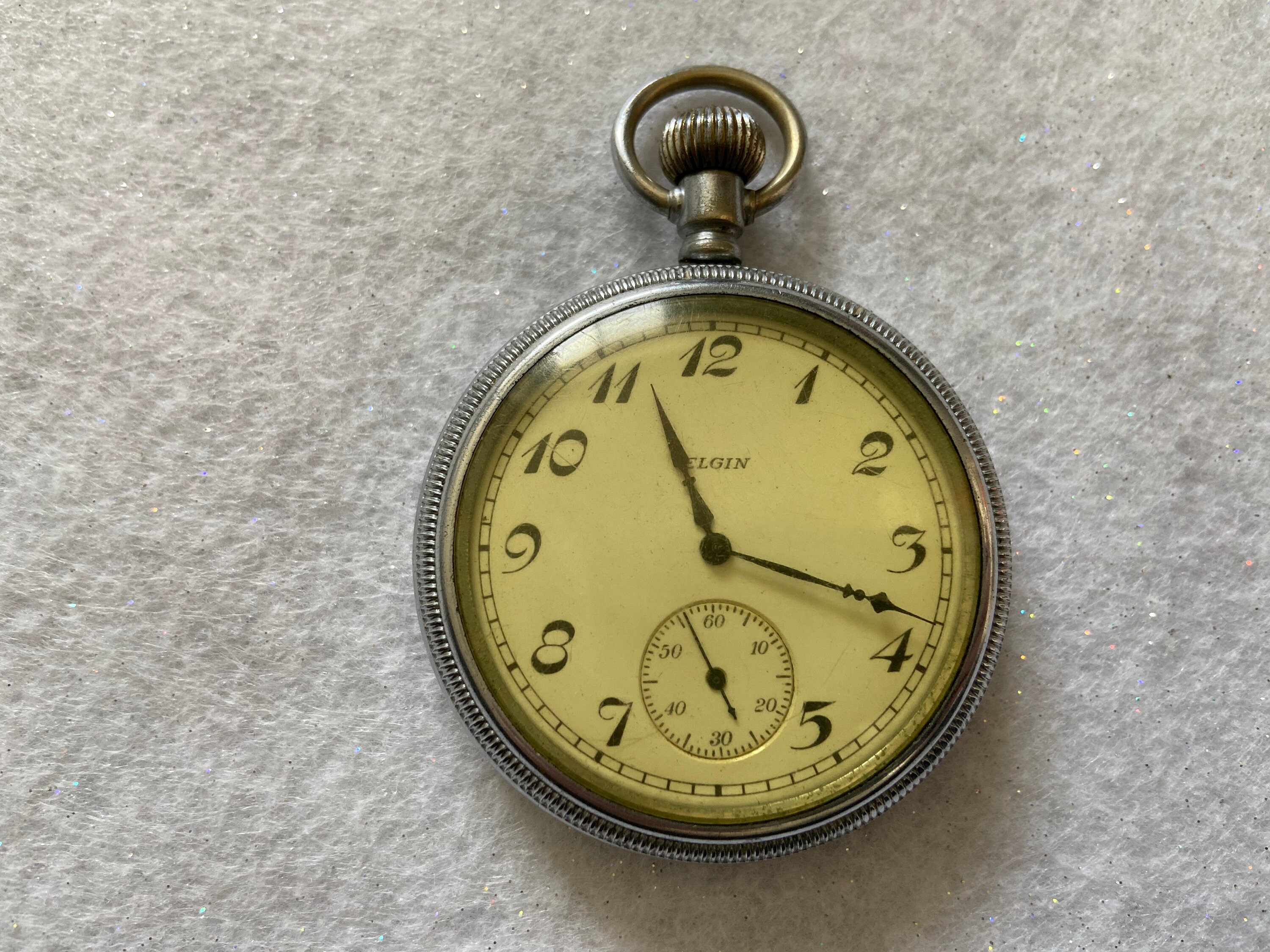 Elgin 9 Jewels Mechanical Wind up Pocket Watch Etsy UK