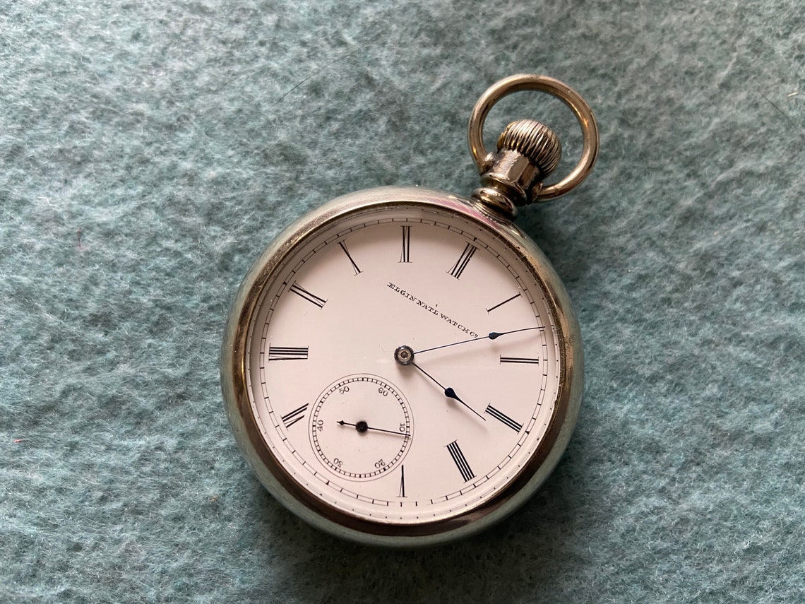 Elgin Mechanical Wind up Vintage Pocket Watch Etsy