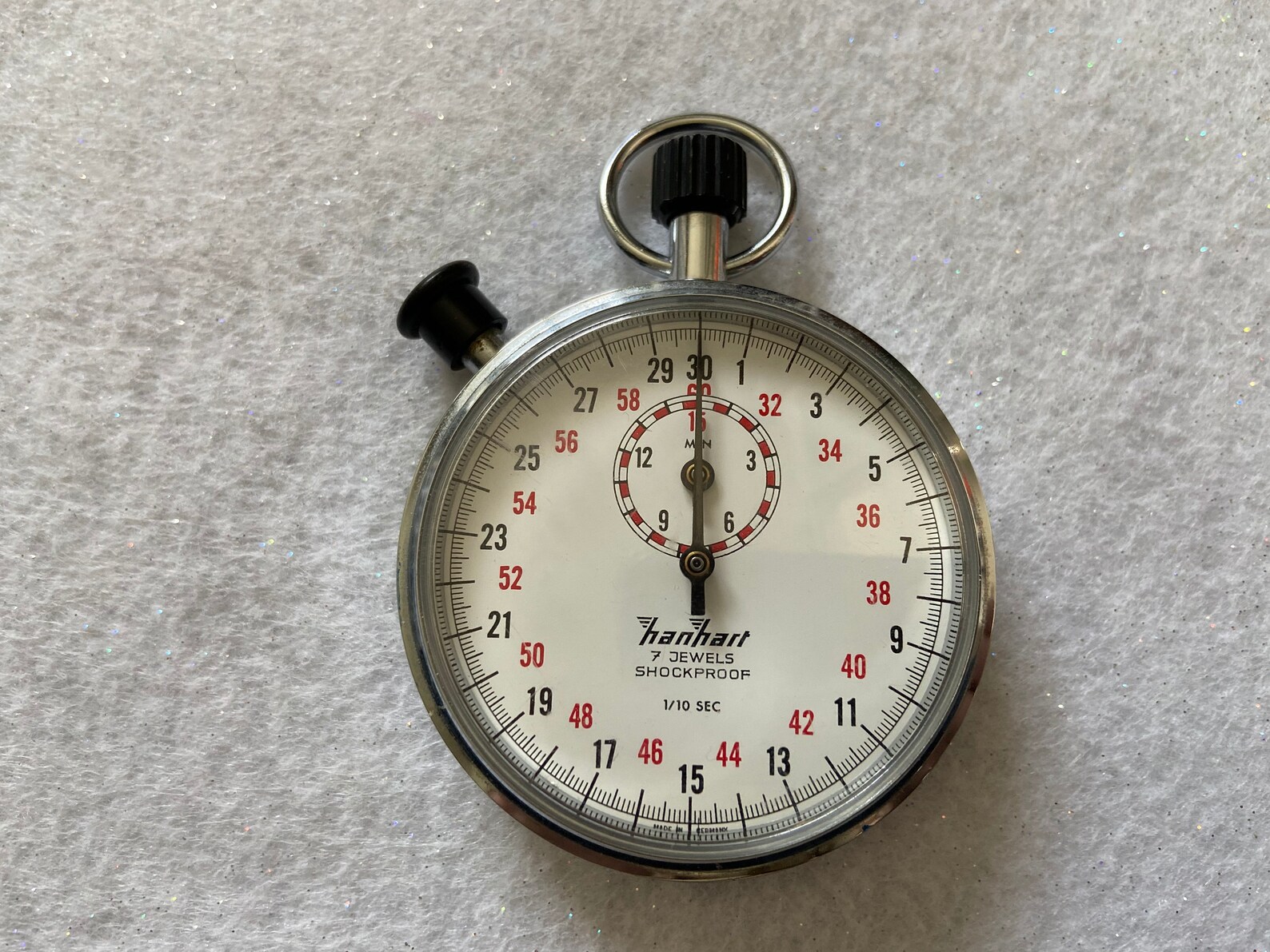 Hanhart 7 Jewels 1/10 Sec. Mechanical Wind up Vintage Etsy