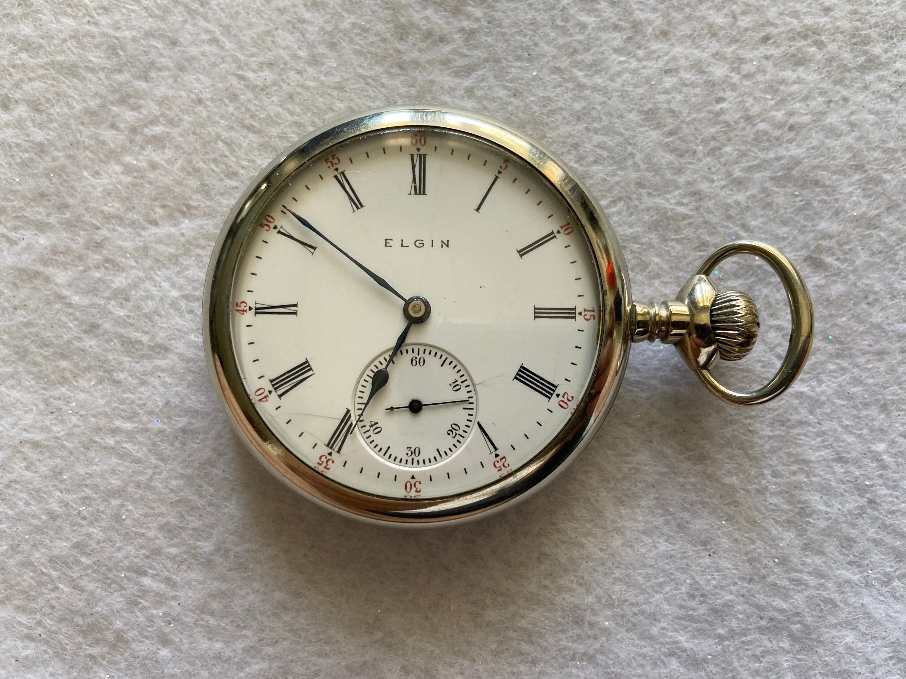 Vintage Elgin 15 Jewels Mechanical Wind Up Pocket Watch Etsy