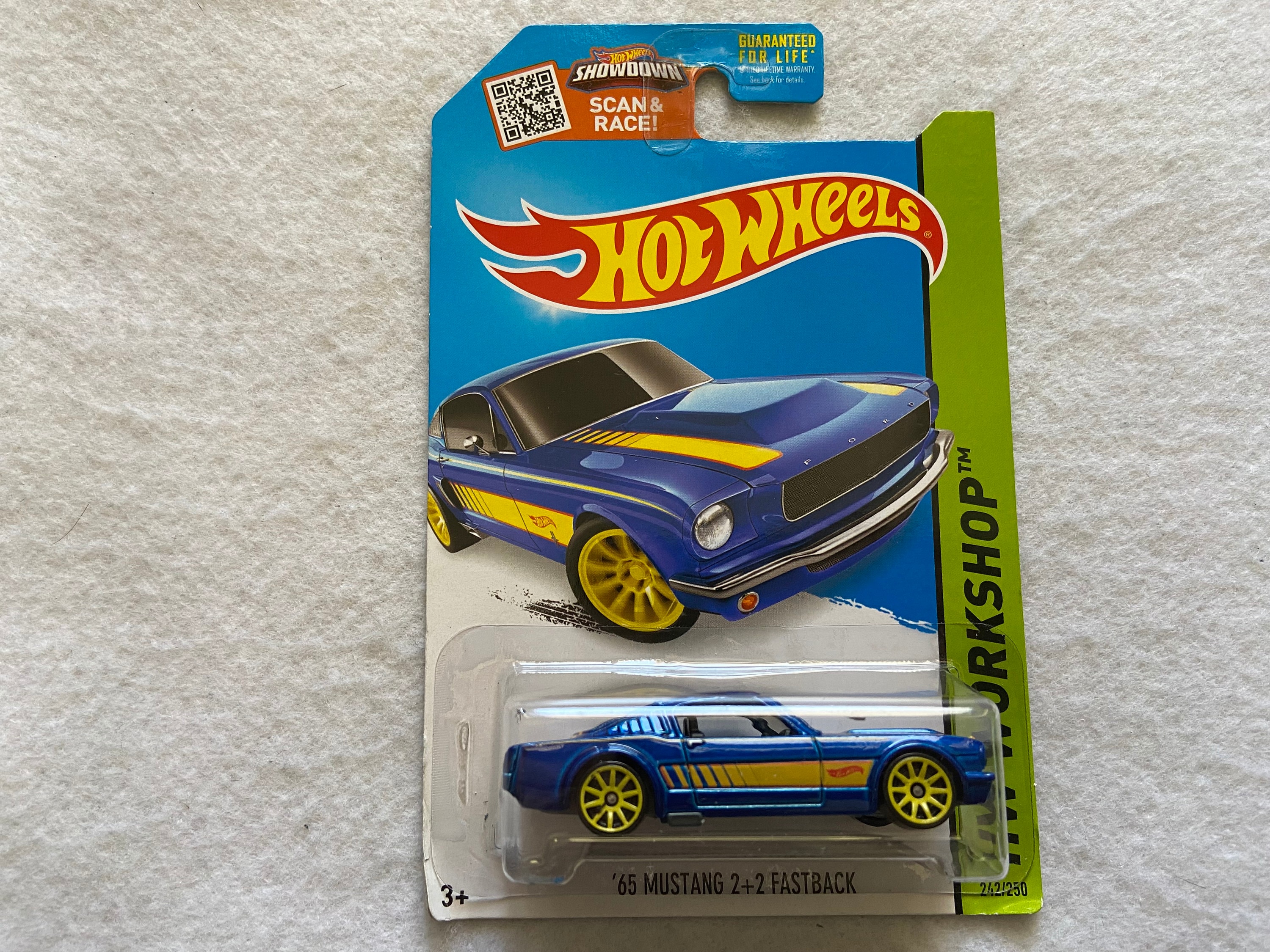 65 Mustang 2+2 Fastback HW Workshop Hot Wheels *combined Shipping