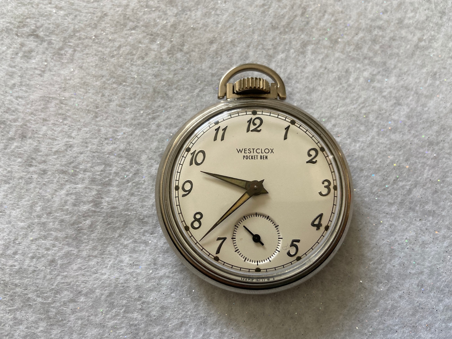 Westclox Pocket Ben Mechanical Wind up Pocket Watch Etsy
