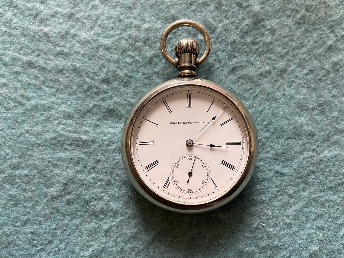 Elgin Mechanical Wind Up Vintage Pocket Watch Etsy