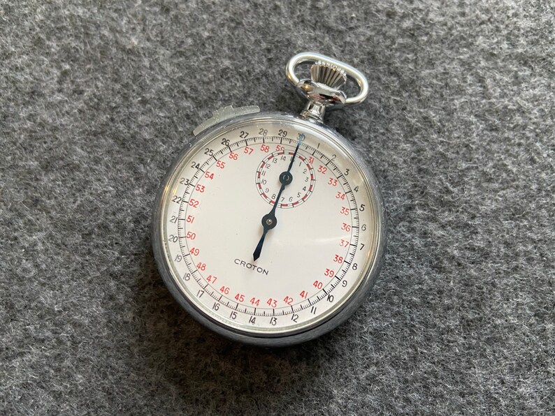 Swiss Made Croton Mechanical Vintage Wind up Stopwatch With Etsy