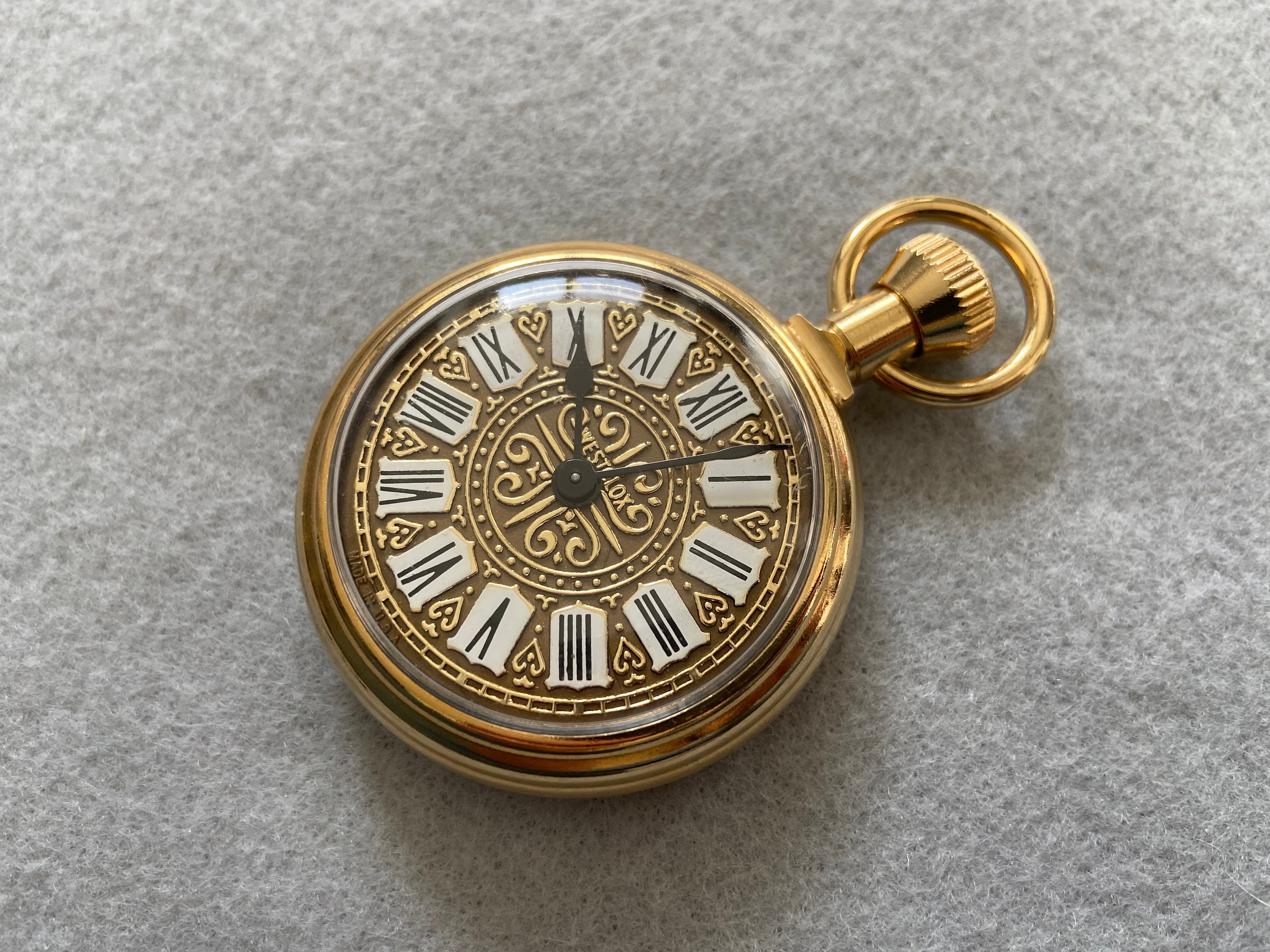 Westclox Mechanical Wind Up Vintage Pocket Watch Etsy