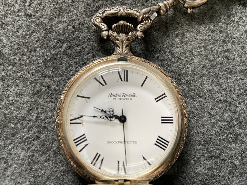 andre rivalle 17 jewels pocket watch