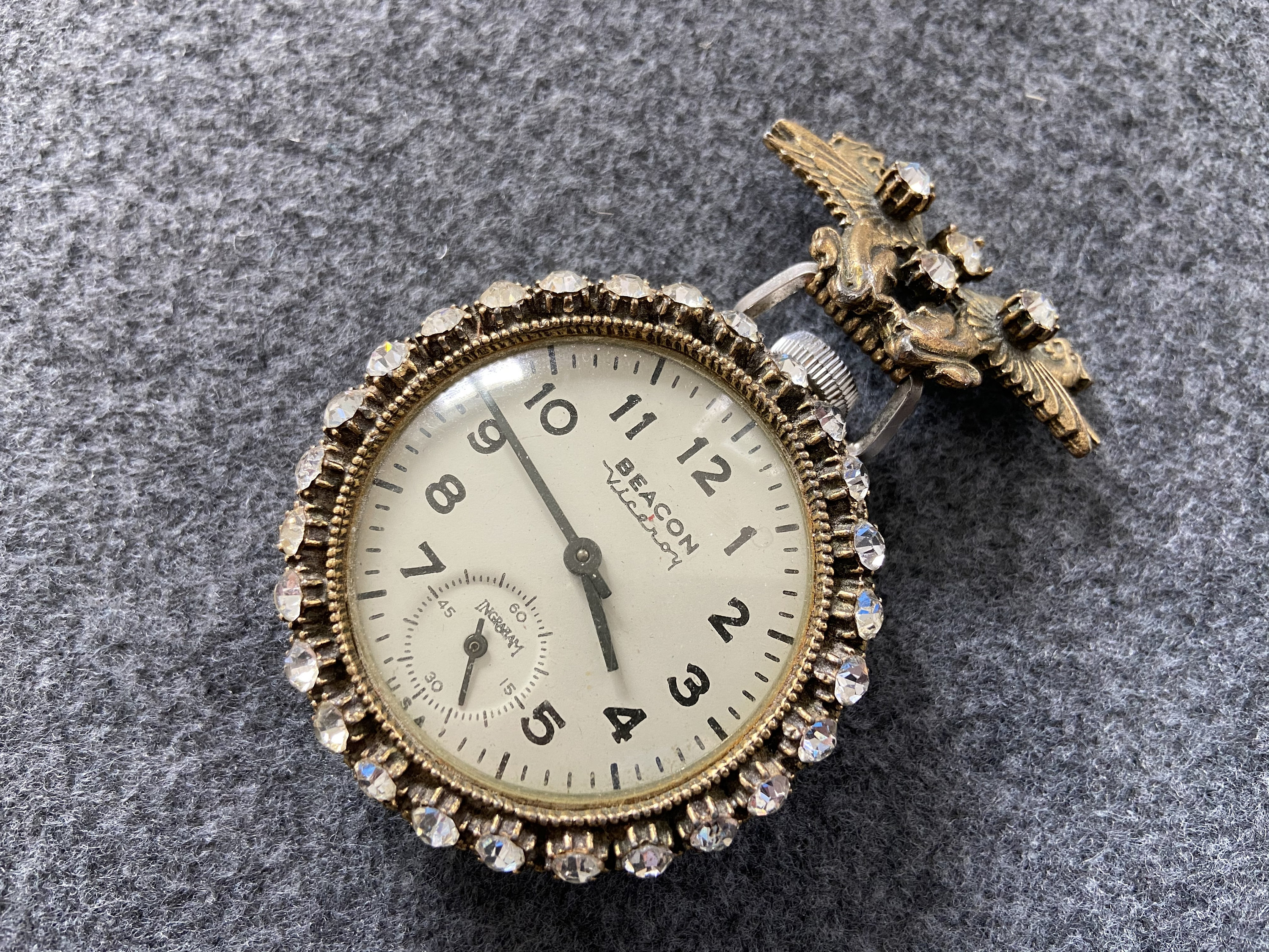 Beacon Viceroy by Ingraham Mechanical Wind Up Vintage Pocket Etsy