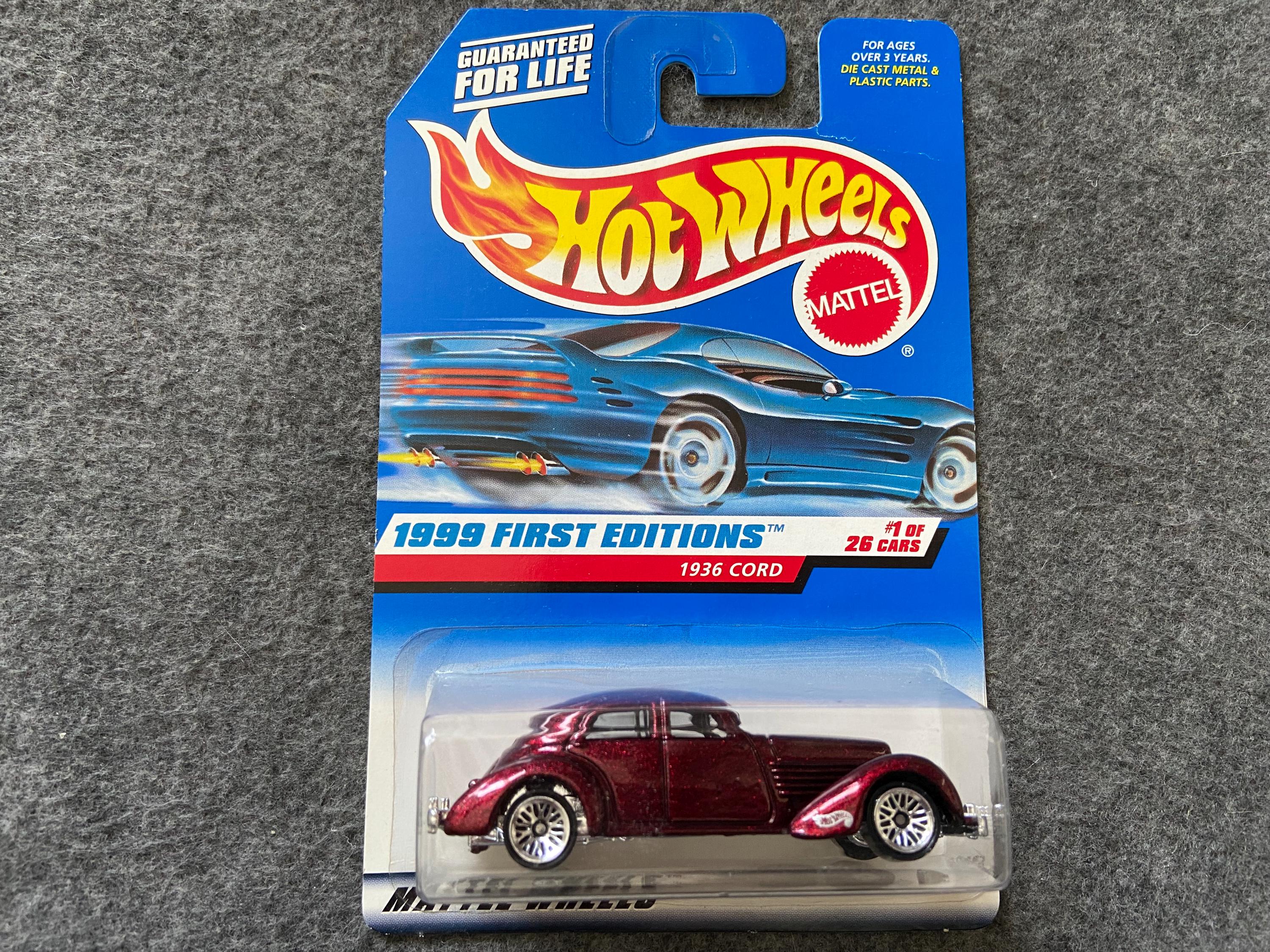 Hot wheels 1999 first editions 1936 cord hotsell