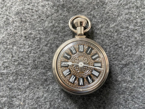 westclox wind up pocket watch