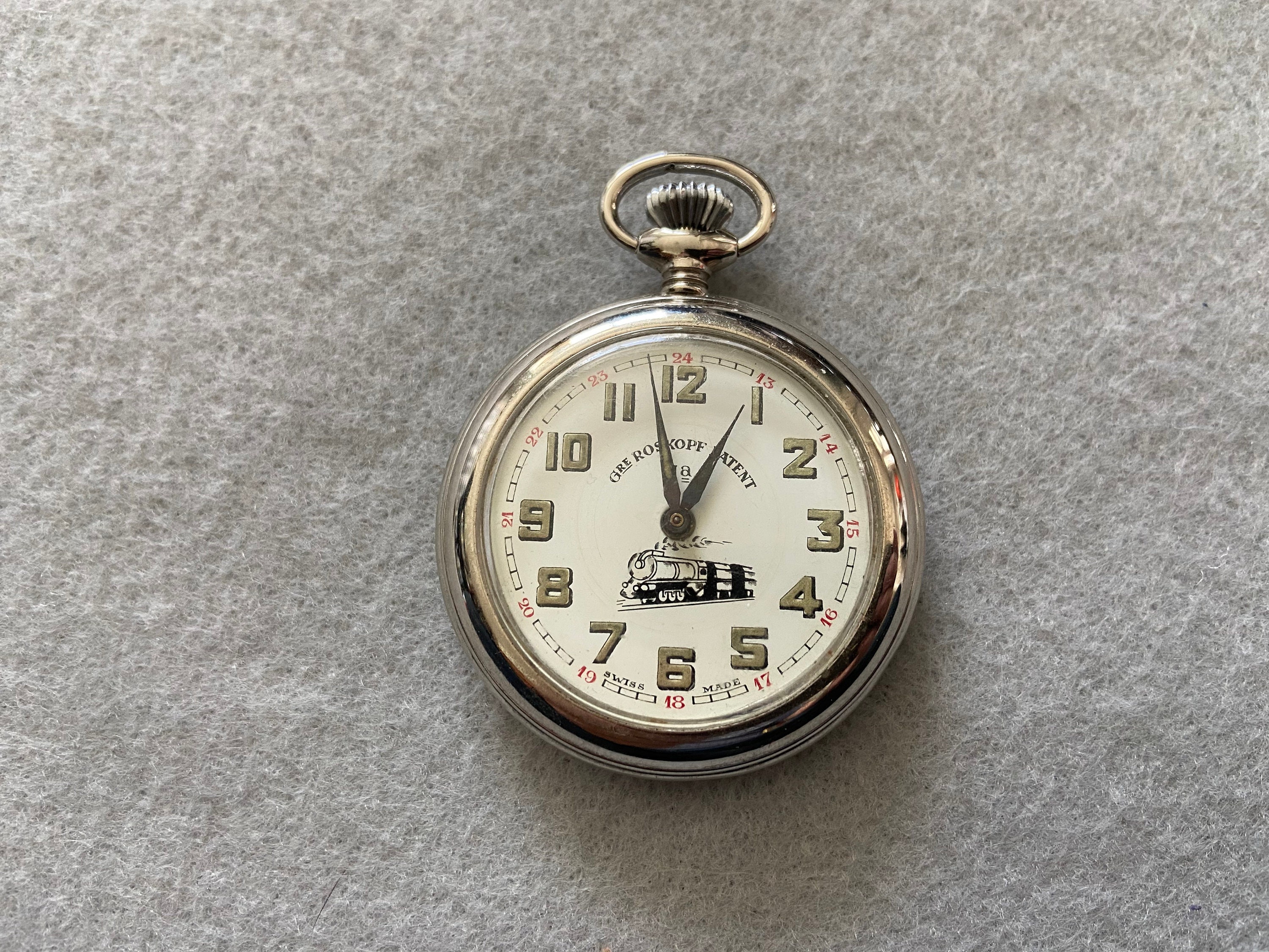 Swiss Made Vintage Gre Roskopf Patent Mechanical Wind Up | Etsy Italia