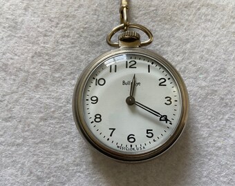 westclox bullseye pocket watch value