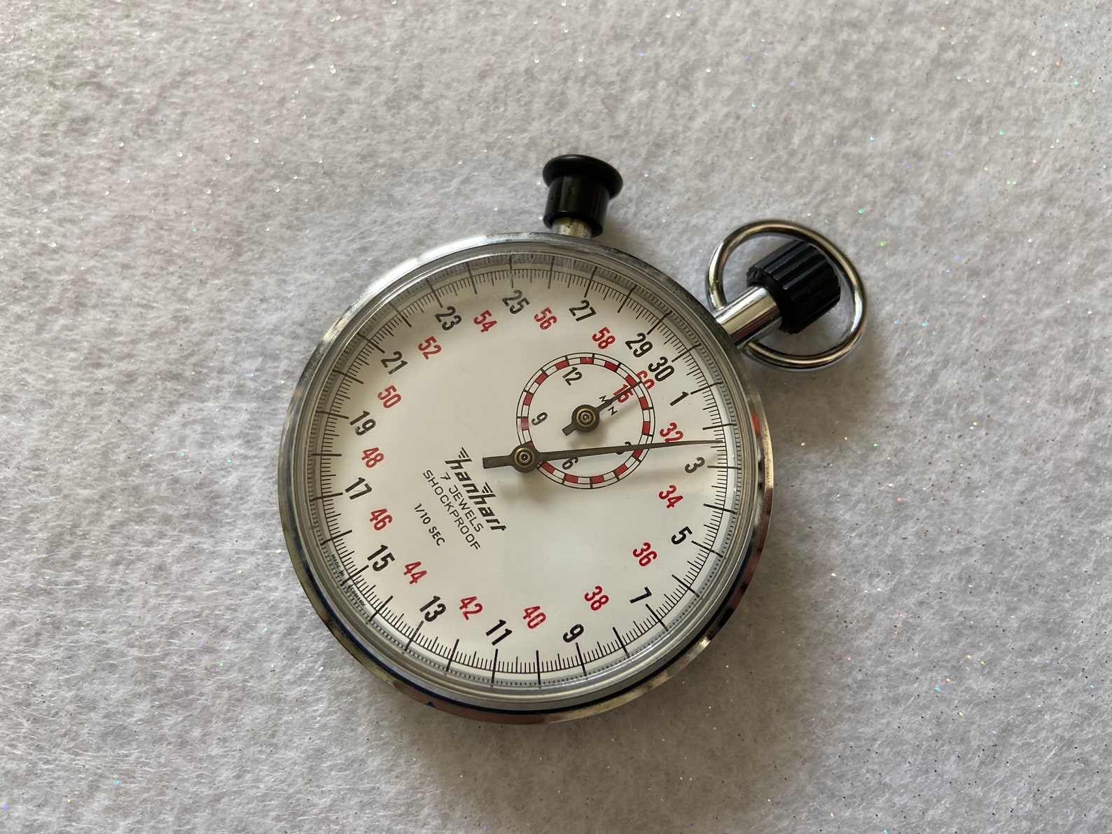 Hanhart 7 Jewels 1/10 Sec. Mechanical Wind up Vintage Etsy