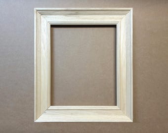 Unfinished Stepped Edge Picture Frame - Made to Order