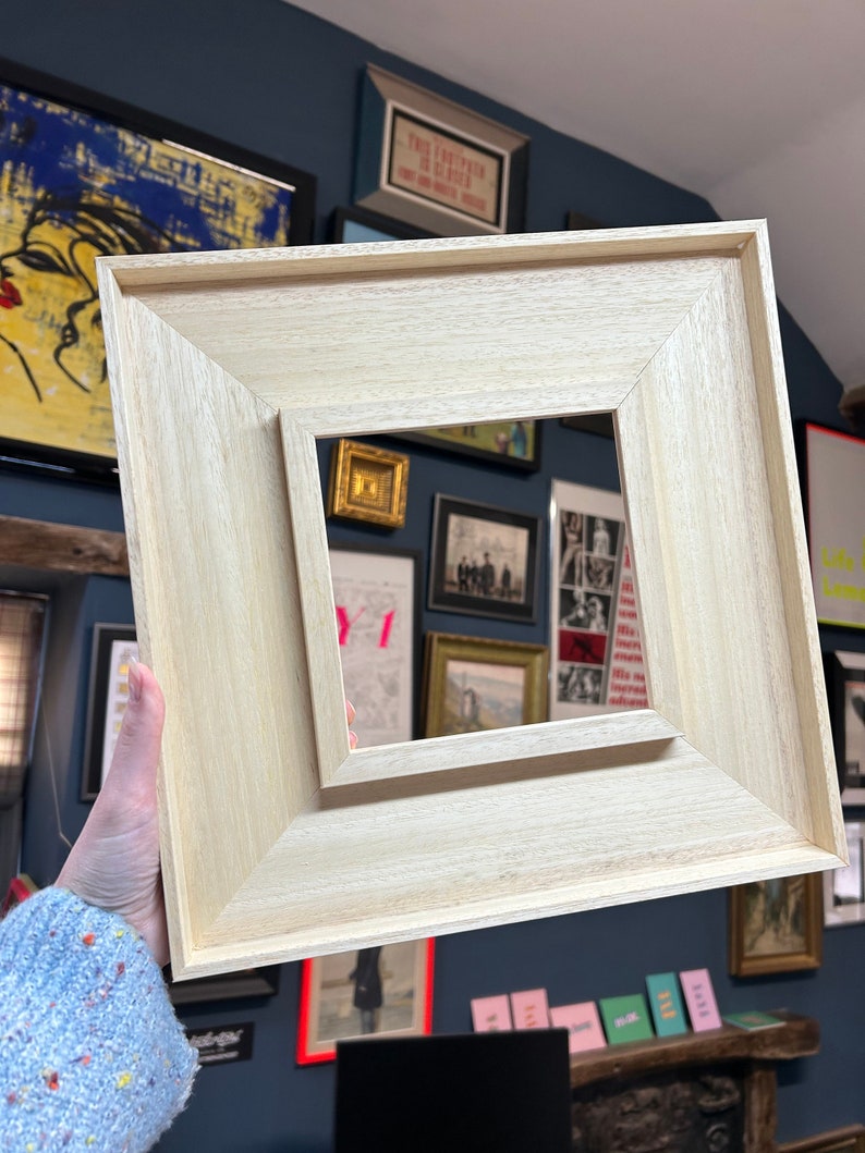 You choose the size // Unfinished St Ives Picture Frame // Made to order // DIY Frame 500x500mm MAXIMUM image 2