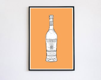 Glenmorangie Scotch Whisky//Happy Hour//A5 A4 A3//ingelijste print//door Amy Rose