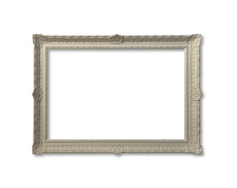 Victorian Style Ornate Frame // Gesso Finish // DIY Framing // Large Picture Frame