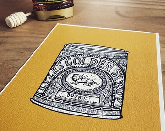 Golden Syrup // Kitchen Cupboard // Unframed Print // by Amy Rose