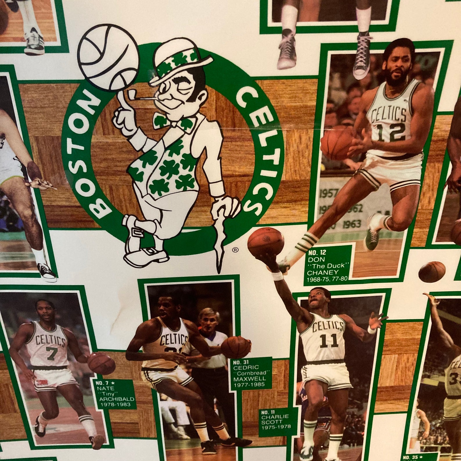Boston Celtics Championship Years 24x36 Laminated Poster Etsy